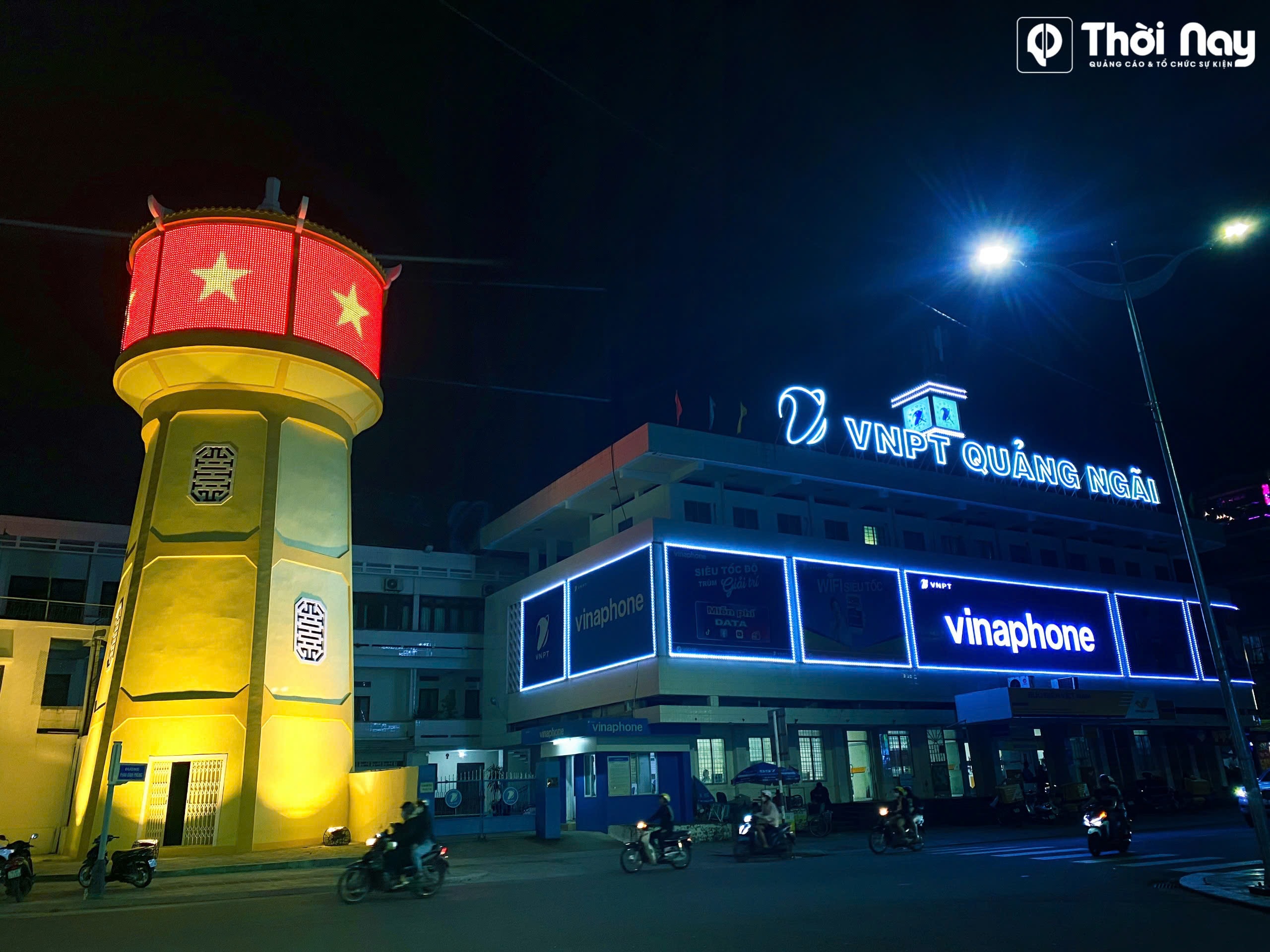 Màn hình LED OOH - THÁP NƯỚC BƯU ĐIỆN TRUNG TÂM